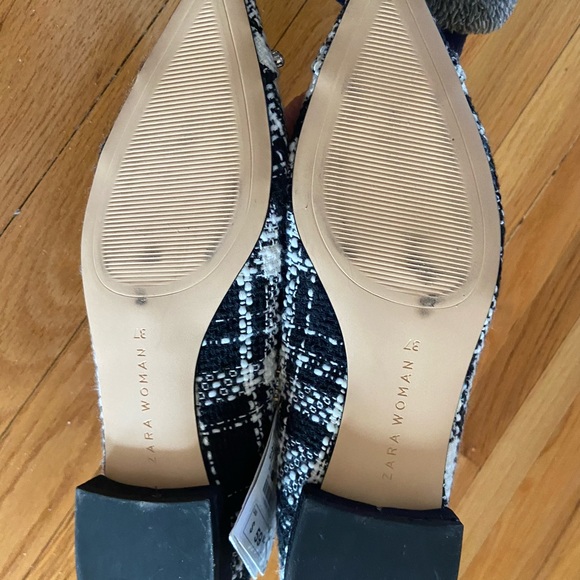 Zara Tweed Ballet Flats - Picture 6 of 6